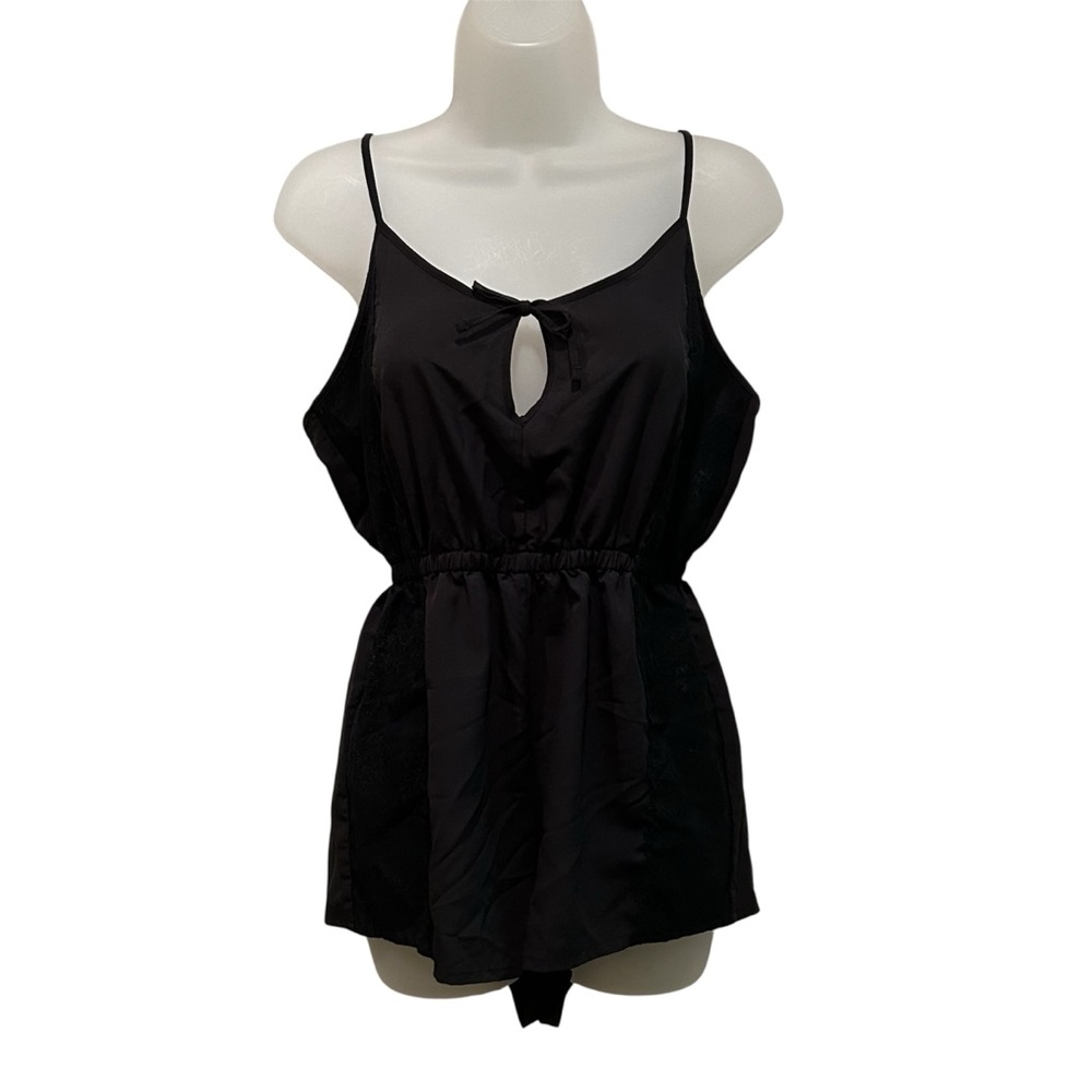 Forever 21 Women’s Black Romper 
Adjustable Straps Sleepwear Loungewear Sz Med